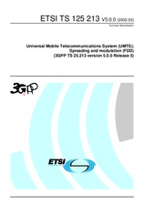 Standard ETSI TS 125213-V5.0.0 31.3.2002 preview