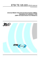 Standard ETSI TS 125223-V5.0.0 31.3.2002 preview
