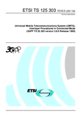 Standard ETSI TS 125303-V3.8.0 19.7.2001 preview