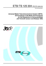 Standard ETSI TS 125304-V3.2.0 31.3.2000 preview