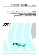 Standard ETSI TS 125304-V3.3.0 22.6.2000 preview