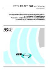 Standard ETSI TS 125304-V3.7.0 19.7.2001 preview