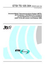 Standard ETSI TS 125304-V3.8.0 30.9.2001 preview