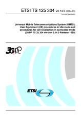 Standard ETSI TS 125304-V3.14.0 1.6.2004 preview