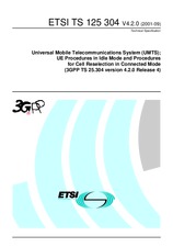Standard ETSI TS 125304-V4.2.0 30.9.2001 preview