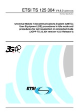 Standard ETSI TS 125304-V4.8.0 31.3.2004 preview