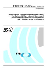 Standard ETSI TS 125304-V6.4.0 31.12.2004 preview