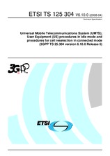 Standard ETSI TS 125304-V6.10.0 10.4.2008 preview