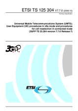 Standard ETSI TS 125304-V7.7.0 17.10.2008 preview