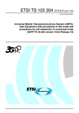 Standard ETSI TS 125304-V10.0.0 31.3.2011 preview