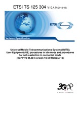 Standard ETSI TS 125304-V10.4.0 23.3.2012 preview
