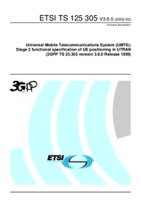 Standard ETSI TS 125305-V3.8.0 31.3.2002 preview