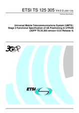 Standard ETSI TS 125305-V4.0.0 31.3.2001 preview