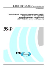 Standard ETSI TS 125307-V5.0.0 28.3.2002 preview