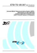 Standard ETSI TS 125307-V6.1.0 12.5.2004 preview