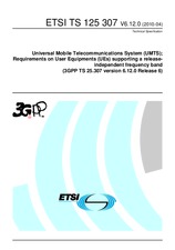 Standard ETSI TS 125307-V6.12.0 30.4.2010 preview