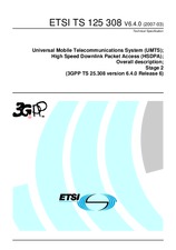 Standard ETSI TS 125308-V6.4.0 31.3.2007 preview