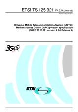 Standard ETSI TS 125321-V4.2.0 30.9.2001 preview