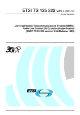 Standard ETSI TS 125322-V3.9.0 31.12.2001 preview
