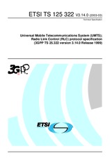 Standard ETSI TS 125322-V3.14.0 31.3.2003 preview