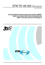Standard ETSI TS 125322-V4.8.0 31.3.2003 preview