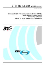 Standard ETSI TS 125331-V10.4.0 11.7.2011 preview