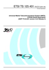 Standard ETSI TS 125401-V4.2.0 30.9.2001 preview