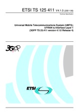 Standard ETSI TS 125411-V4.1.0 6.8.2001 preview