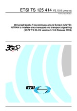Standard ETSI TS 125414-V3.10.0 31.3.2002 preview