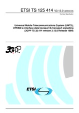 Standard ETSI TS 125414-V3.13.0 31.3.2003 preview