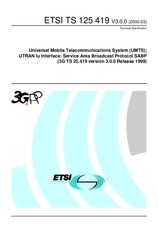 Standard ETSI TS 125419-V3.0.0 31.3.2000 preview