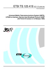 Standard ETSI TS 125419-V3.1.0 22.6.2000 preview
