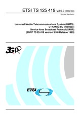 Standard ETSI TS 125419-V3.9.0 30.6.2002 preview