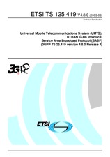 Standard ETSI TS 125419-V4.8.0 20.6.2003 preview