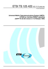 Standard ETSI TS 125423-V3.11.0 30.9.2002 preview