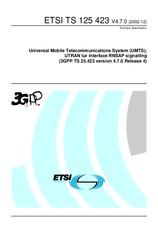 Standard ETSI TS 125423-V4.7.0 31.12.2002 preview