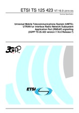 Standard ETSI TS 125423-V7.16.0 30.4.2010 preview