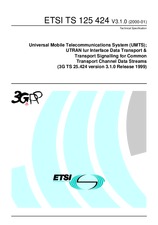 Standard ETSI TS 125424-V3.1.0 28.1.2000 preview
