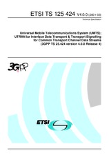 Standard ETSI TS 125424-V4.0.0 31.3.2001 preview