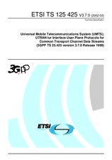 Standard ETSI TS 125425-V3.7.0 31.3.2002 preview
