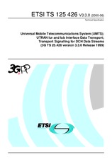 Standard ETSI TS 125426-V3.3.0 22.6.2000 preview