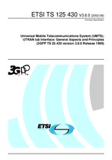 Standard ETSI TS 125430-V3.8.0 30.6.2002 preview