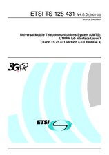 Standard ETSI TS 125431-V4.0.0 31.3.2001 preview