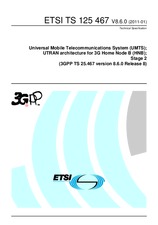 Standard ETSI TS 125467-V8.6.0 11.1.2011 preview