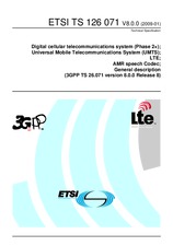 Standard ETSI TS 126071-V8.0.0 16.1.2009 preview