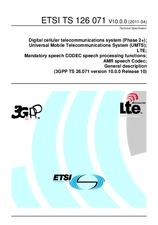Standard ETSI TS 126071-V10.0.0 19.4.2011 preview