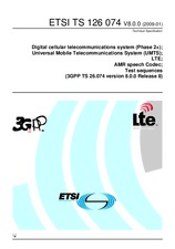 Standard ETSI TS 126074-V8.0.0 15.1.2009 preview