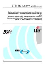 Standard ETSI TS 126074-V10.0.0 19.4.2011 preview
