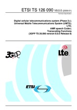 Standard ETSI TS 126090-V8.0.0 16.1.2009 preview