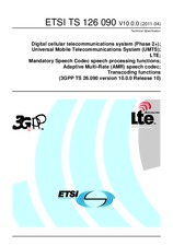 Standard ETSI TS 126090-V10.0.0 19.4.2011 preview